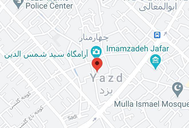 Yazd - Hotel Safaeeye Maps