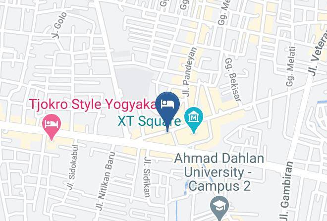 Kota Yogyakarta - Hotel Safara Maps