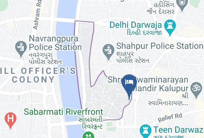 Ahmadabad - Hotel Safarinn Maps