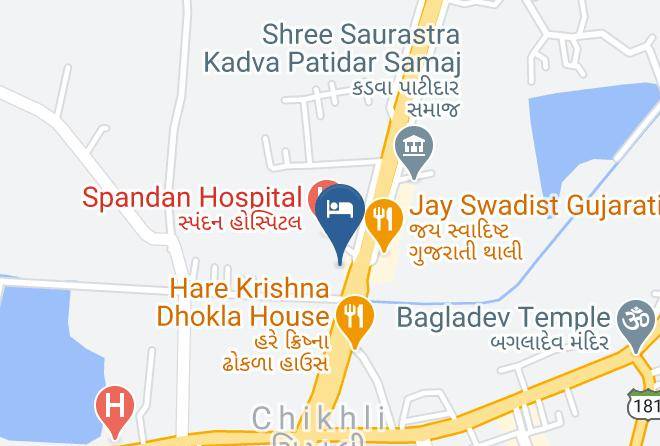 Chikhli - Hotel Saffron Maps