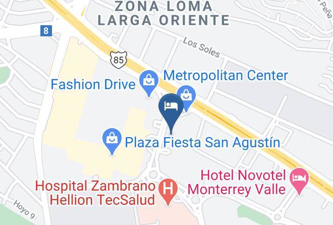 San Pedro Garza Garcia - Hotel Safi Valle Maps