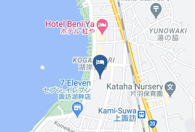 Suwa City - Hotel Saginoyu Maps