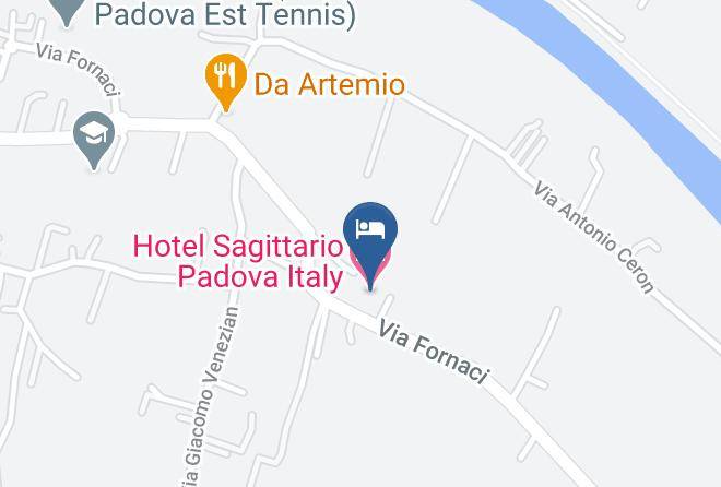 Padua - Hotel Sagittario Padova Italy Maps