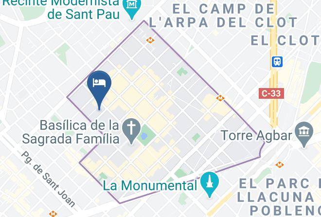 Barcelona - Hotel Sagrada Familia Maps