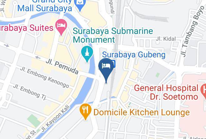 Kota Surabaya - Hotel Sahid Surabaya Maps