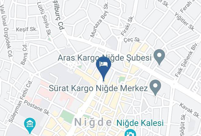 Nigde Esenbey - Hotel Sahiner Maps