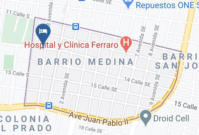 San Pedro Sula - Hotel Saint Anthony Maps