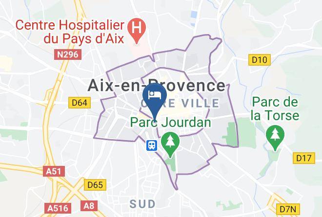 Bouches Du Rhone - Hotel Saint Christophe Aix En Provence Centre Ville Maps