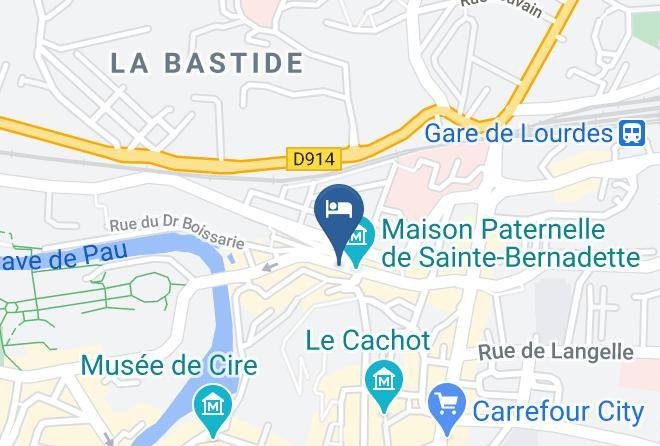 Hautes Pyrenees - Hotel Saint Etienne Lourdes Maps