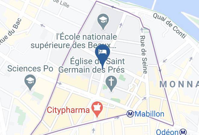 Paris - Hotel Saint Germain Des Pres Maps