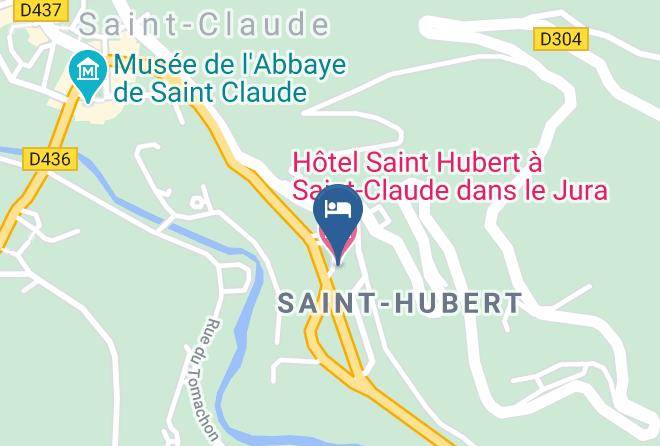 Jura - Hotel Saint Hubert A Saint Claude Dans Le Jura Maps