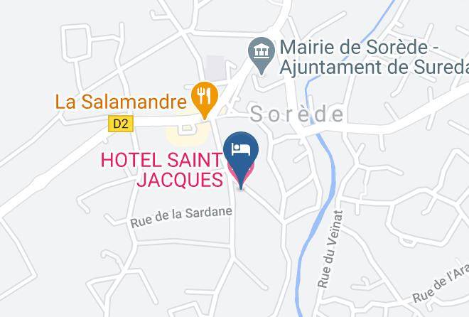 Pyrenees Orientales - Hotel Saint Jacques Maps