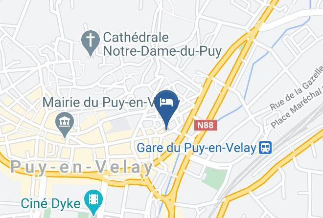 Haute Loire - Hotel Saint Jacques Maps