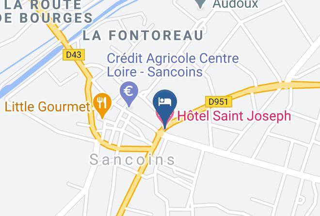 Cher - Hotel Saint Joseph Maps