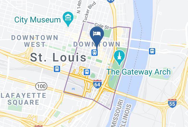 St Louis City - Hotel Saint Louis Autograph Collection Maps