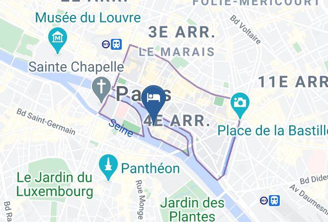 Paris - Hotel Saint Louis En L'isle Maps