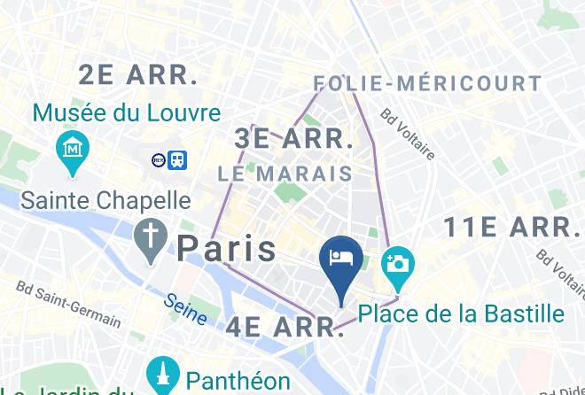 Paris - Hotel Saint Louis Marais Maps