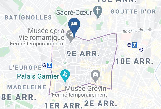 Paris - Hotel Saint Louis Pigalle Maps