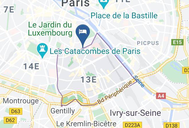 Paris - Hotel Saint Marcel Paris Maps