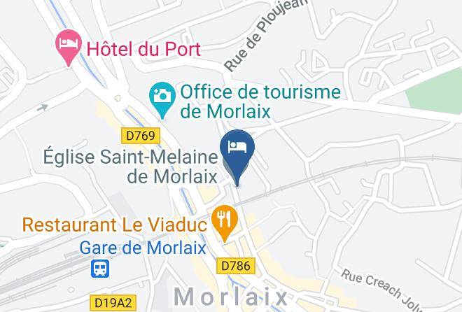 Finistere - Hotel Saint Melaine Maps
