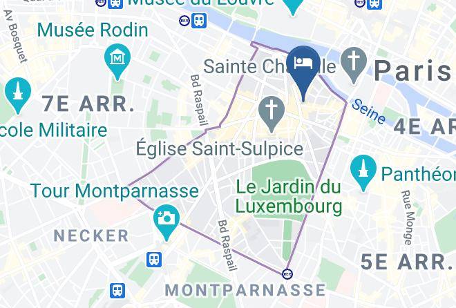 Hotel Saint Andre Des Arts Map