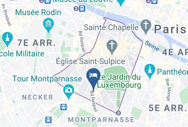 Paris - Hotel Sainte Beuve Maps