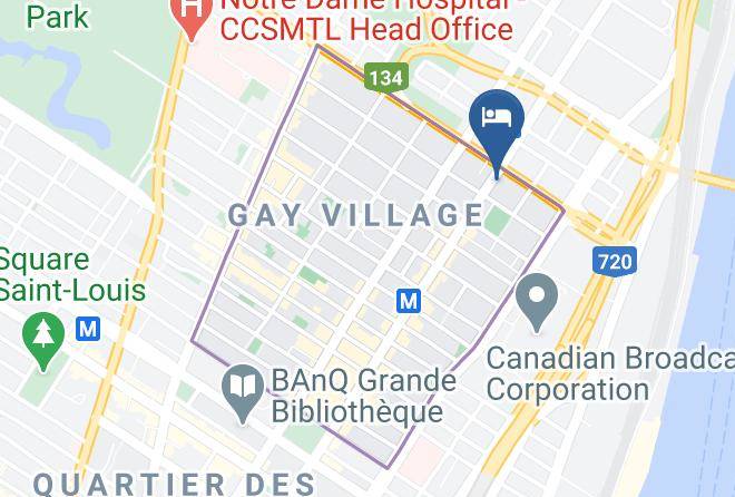 Montreal - Hotel Sainte Catherine Maps