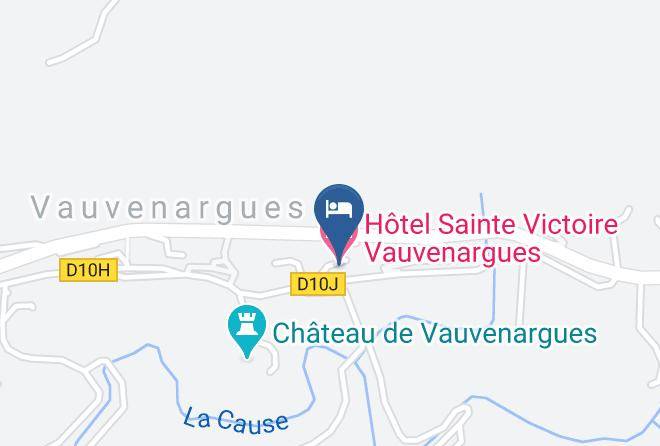 Bouches Du Rhone - Hotel Sainte Victoire Vauvenargues Maps