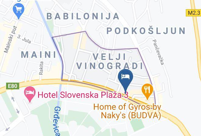 Budva - Hotel Sajo Maps