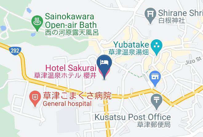 Kusatsu Townagatsuma District - Hotel Sakurai Maps