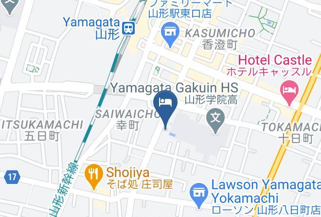 Yamagata City - Hotel Sakuranbo Maps
