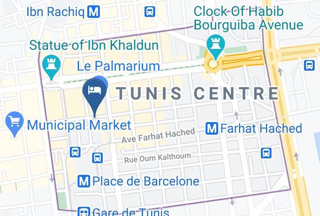 Hotel Salammbo Map - Tunisia - Tunis