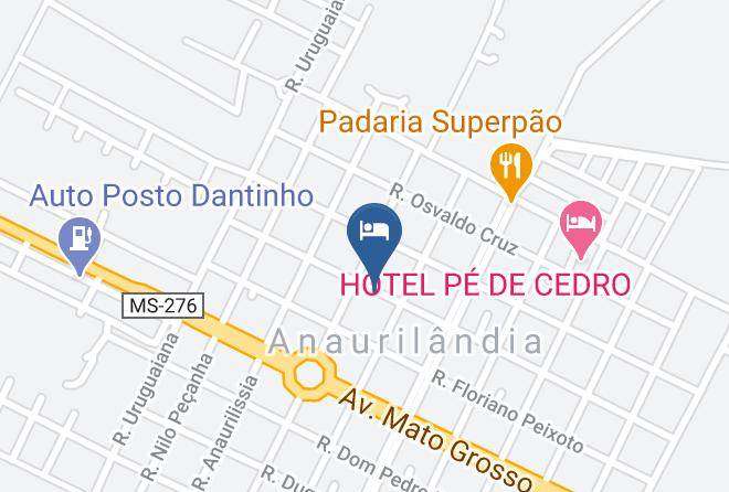 Anaurilandia - Hotel Samambaia Maps