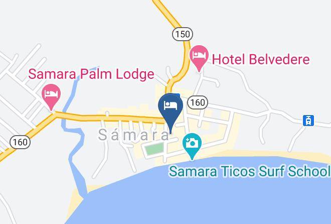 Nicoya - Hotel Samara Beach Maps