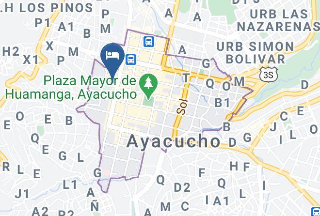 Huamanga - Hotel Samary Maps