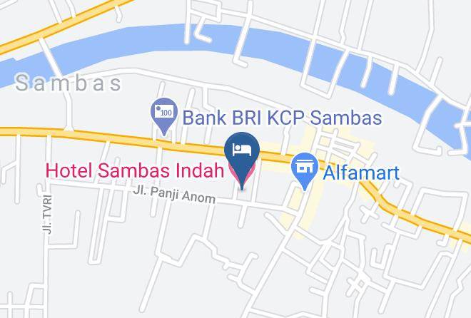 Sambas Regency - Hotel Sambas Indah Maps