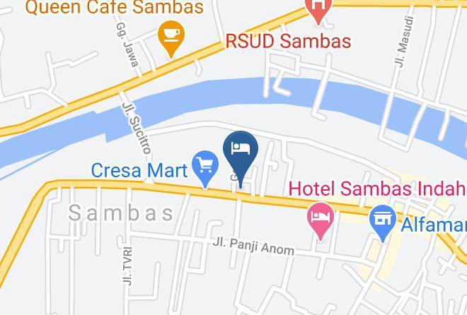 Sambas Regency - Hotel Sambas Terigas Maps