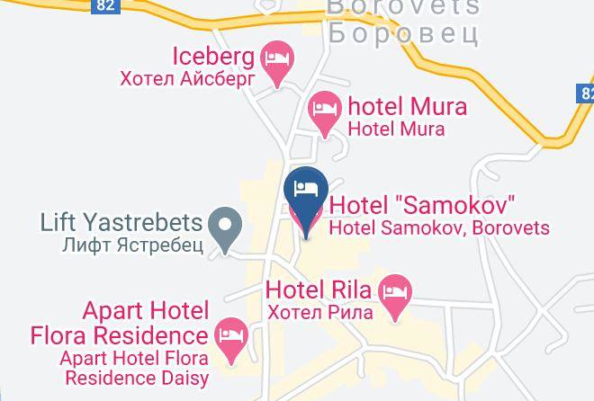 Samokov - Hotel Samokov Maps