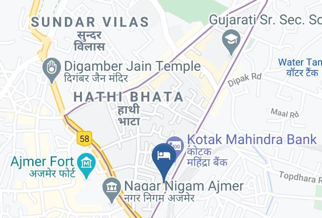 Ajmer - Hotel Samrat Ajmer Maps