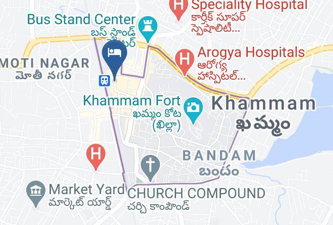 Khammam Urban - Hotel Samrat Maps