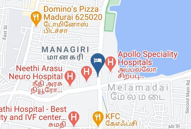 Madurai - Hotel Samrat Maps