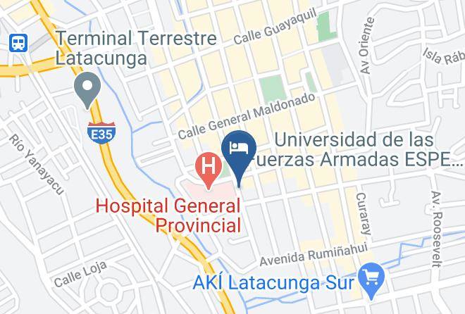 Latacunga - Hotel San Agustin Maps