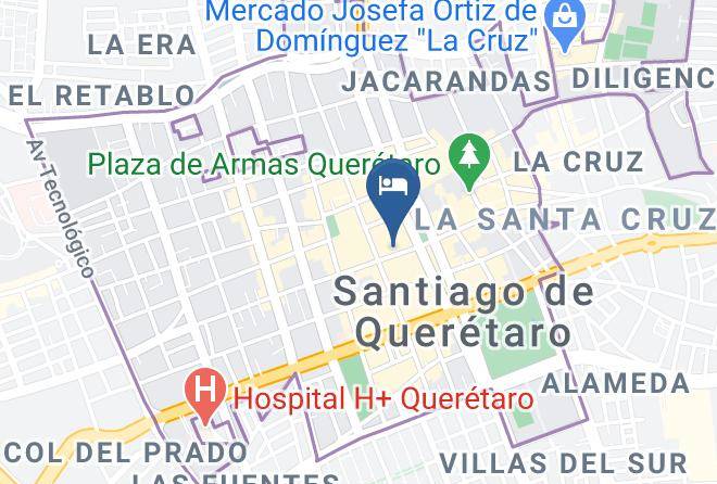 Santiago De Queretaro - Hotel San Agustin Maps