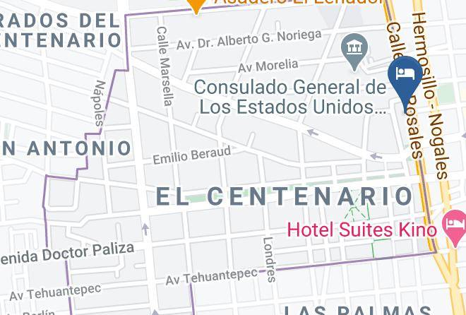 Hermosillo - Hotel San Alberto Maps