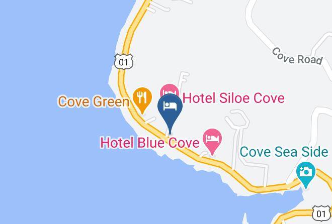 San Andres - Hotel San Andres Scuba Boutique Maps