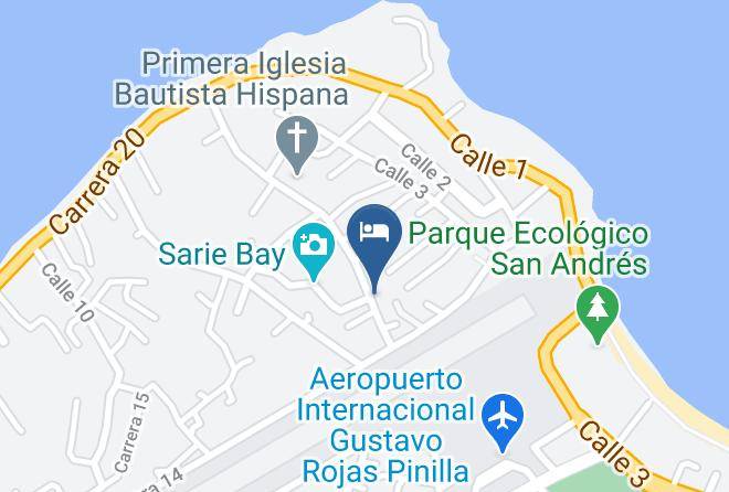 San Andres - Hotel San Andres White Coral Maps
