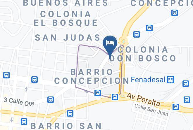 San Salvador - Hotel San Antonio La Tiendona Maps