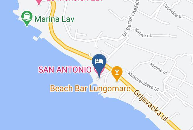 Podstrana - Hotel San Antonio Maps