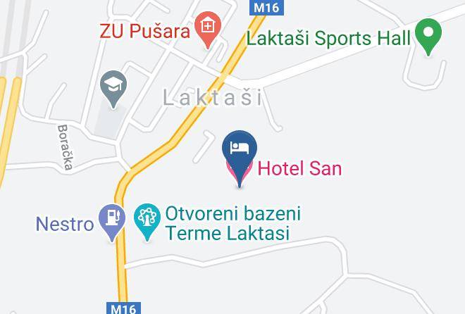 Banja Luka - Hotel San Maps