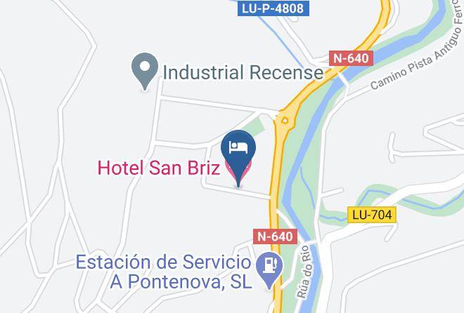 Lugo - Hotel San Briz Maps